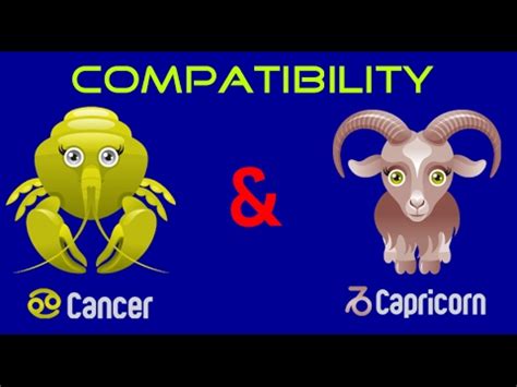 Some signs are more compatible with you than others. Cancer & Capricorn Sexual & Intimacy Compatibility - YouTube
