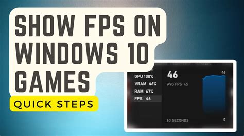 Easy Steps To Show Fps On Windows 10 Games Updated 2024 Youtube