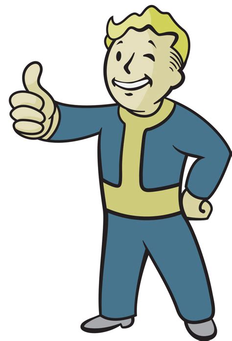 Vector Of The Vault Boy Character From The Fallout Series Of Video