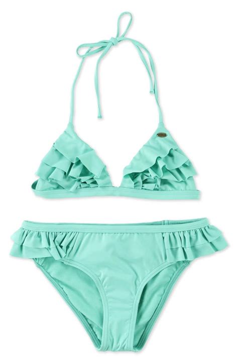 Oneill Ruffled Two Piece Swimsuit Big Girls Nordstrom