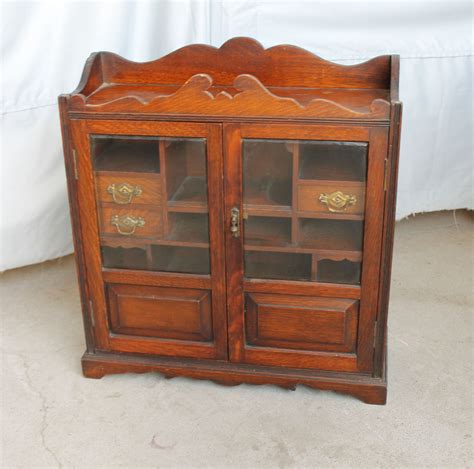 Bargain Johns Antiques Antique Oak Medicine Cabinet With Beveled