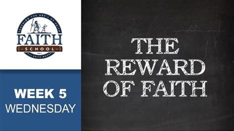 Wednesday The Reward Of Faith Youtube