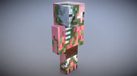 Minecraft Zombie Pigman Download Free 3d Model By Vincent Yanez