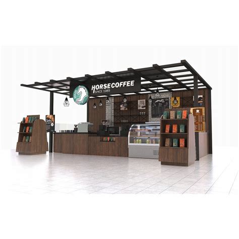Outdoor Coffee Kiosk Design Solid Wood Cafe Booth Stand For Sale