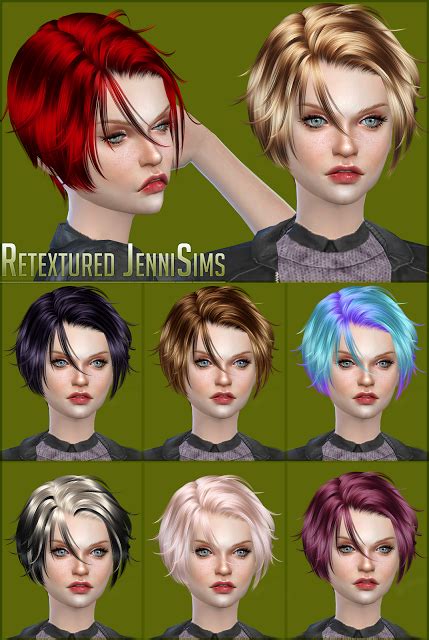 My Sims 4 Blog Newsea Footprint Hair Retexture By Jennisims