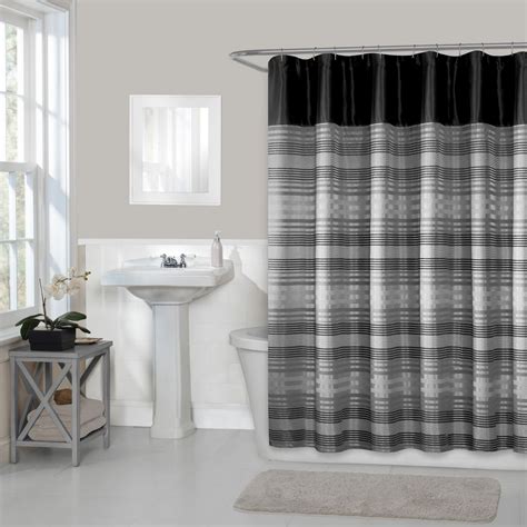 Hometrends Home Trends Blake Fabric Shower Curtain 70 Inches X 72