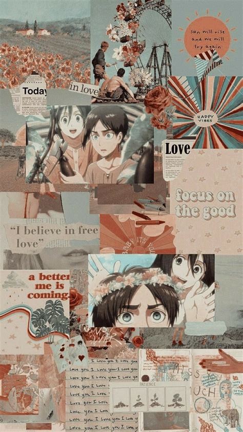 Anime Collage Wallpaper Aesthetic
