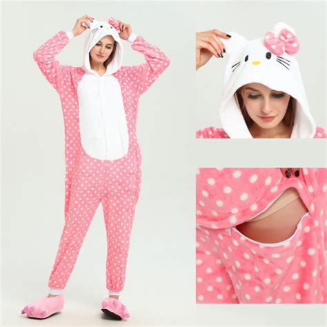 Pink Hello Kitty Onesie Pink Hello Kitty Pajamas For Adult Buy Now