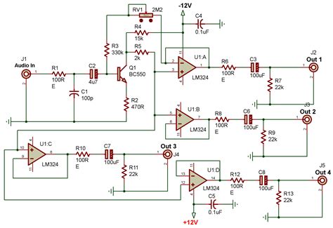 Audio Distribution Amplifier Circuit Diagram Template Elle Circuit