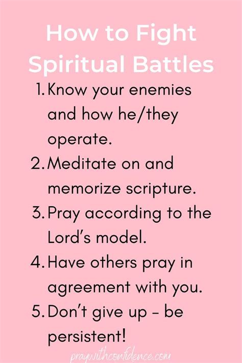 5 Keys To Effective Spiritual Battle Prayers Pray With Confidence
