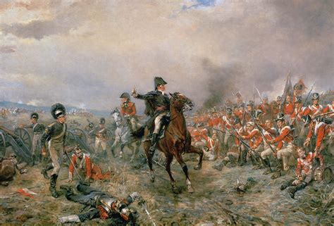 Wellington At Waterloo By Robert Alexander Hillingford American History Timeline Waterloo