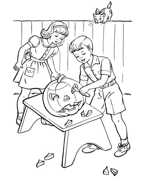 Halloween Coloring Pages For Older Kids - Coloring Home