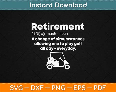Funny Retirement Golf Ts Retired Golfers Xmas Svg Png Dxf Digital