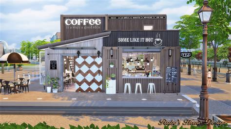 My Sims 4 Blog Container Coffee Shop By Ruby Red