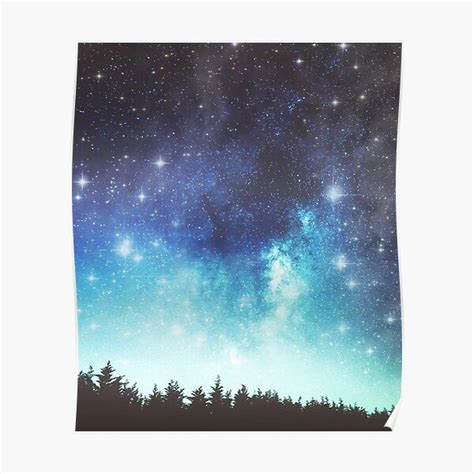 Starry Night Sky Poster By Ind3finite Starry Night Sky Starry Night