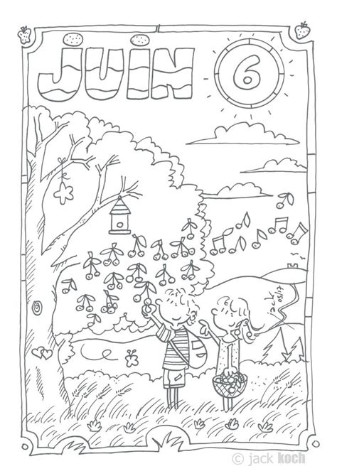 Coloriage Mois De Juin Maternelle Coloriage Mois Juin Maternelle