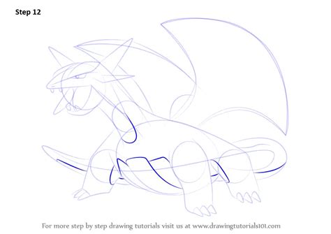 How To Draw Salamence From Pokemon Pokemon Step By Step