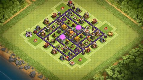 Clash Of Clans Base Buildings Clash Of Clans Town Hall 7 Th7