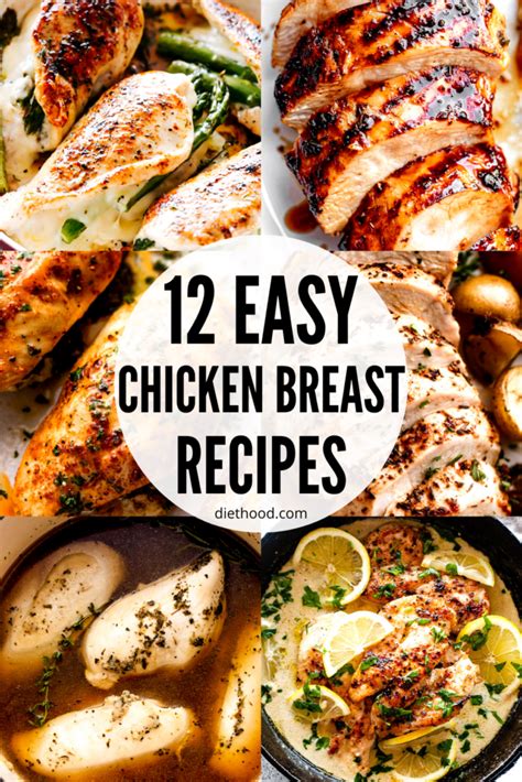 12 easy chicken breast recipes diethood