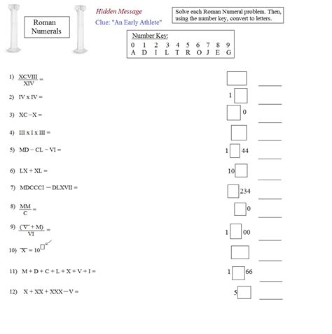 Express the number as a sum. Write A Secret Message In Roman Numerals With An Alphabet ...