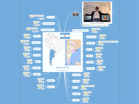 ARGENTINA - List of provinces: MindManager mind map template | Biggerplate