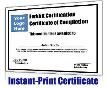 Forklift certification card forklift license template. Forklift Operator Card Template - carlynstudio.us