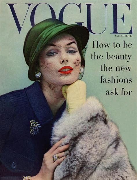 A Vogue Cover Of Lucinda Hollingsworth With A Fur Photograph By Karen