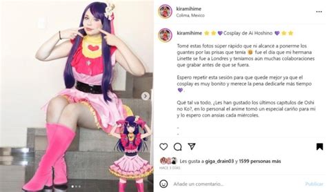 Linda Cosplayer Mexicana Se Convierte En La Idol Ai Hoshino Del Anime