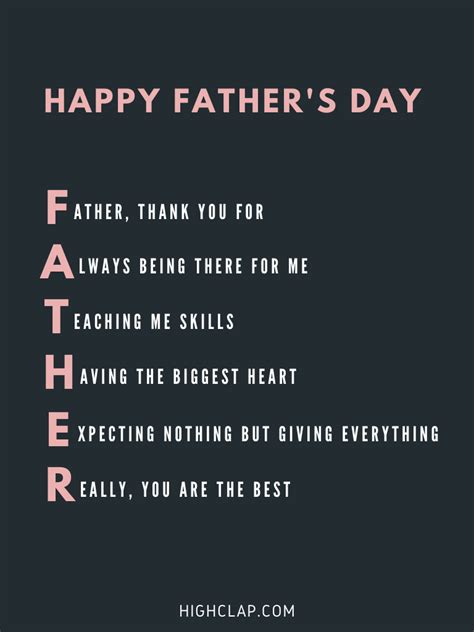 40 Short Acrostic Poems For Dad On Fathers Day Father Quotes Dad