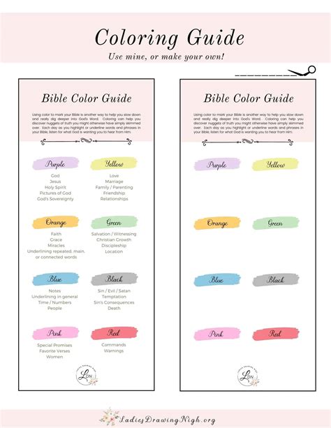 How To Create And Use A Bible Highlighting System Ladies Drawing Nigh
