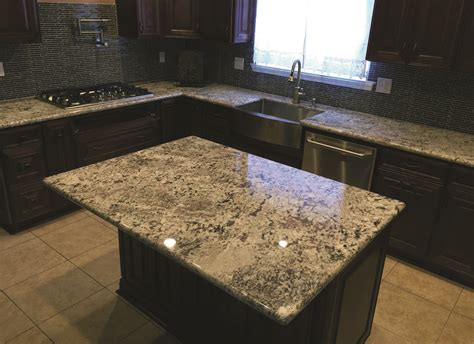 Alaska White Granite Stone Countertops Kitchen White Granite Kitchen