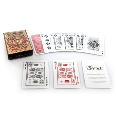 Theory11 High Victorian Playing Cards Red Deck Ace Cards And Collectibles