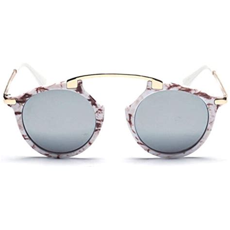 Retro Round Metal Sunglasses Fashion Mirrored Lens Designer With Case Click On The Image For