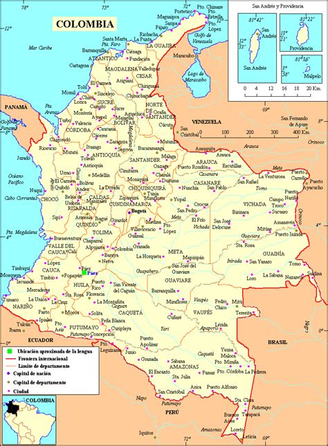 Municipios De Colombia Mapa