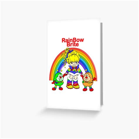 Rainbow Brite And The Star Stealer Characters Greeting Card For Sale