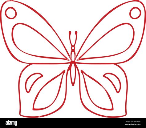 Butterfly Vector Icon Stock Vector Image Art Alamy
