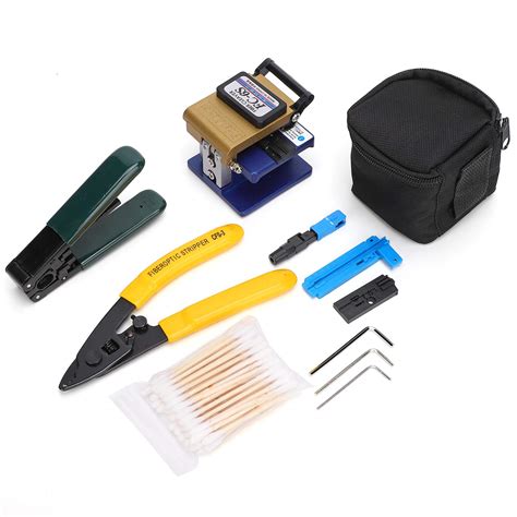 Buy Nofaner Ftth Splicing Splice Fiber Optic Stripping Tool Kit With