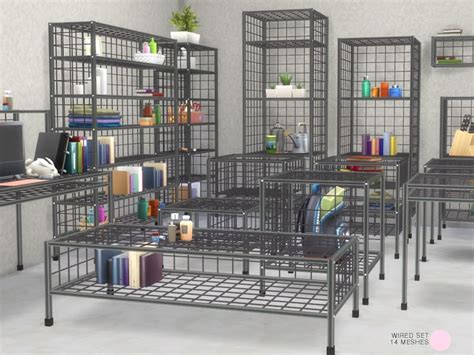 Wired Set Classic Wire Shelf Storage Set 14 Modern And Contemporary