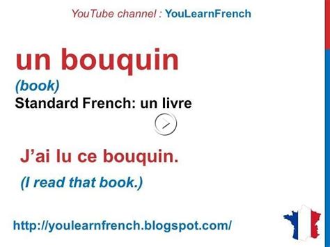 French Lesson 161 - Slang Spoken Informal Most Common words - Argot ...