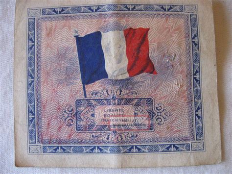 France 5 Francs Allied Invasion Note Series 1944 De Wwii Cl20 4fs