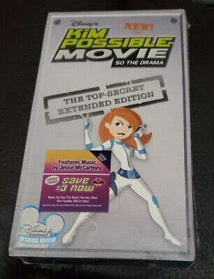 Kim Possible The Movie So The Drama Extended Edition VHS Video NEW Sealed EBay
