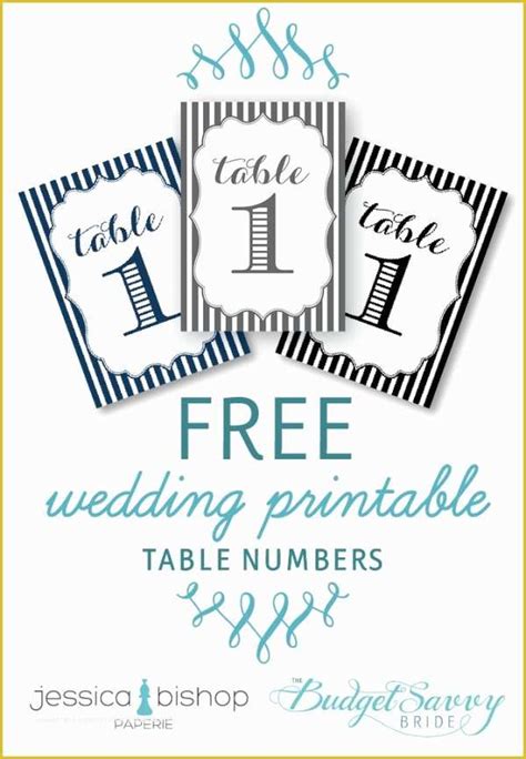 Free Table Number Templates Of 7 Best Of Wedding Table Numbers