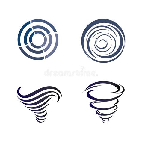 Storm And Tornado Logo Design Vetor Stock Vector Illustration Of
