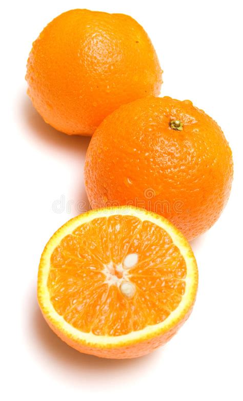 Ripe Whole Oranges 2 Stock Image Image Of Yellow Temptation 4865725