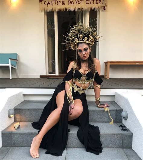 Medusa Costume Black And Gold Fantasy Sexy Dress Dark Fairy Etsy