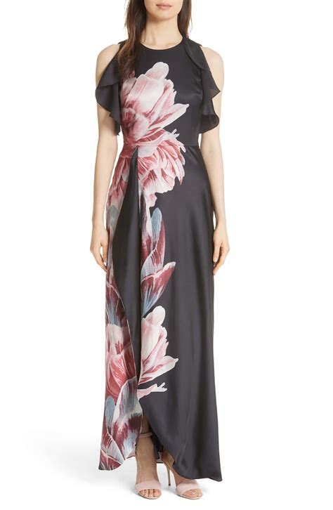 Ted Baker London Ulrika Tranquility Ruffle Maxi Dress | Nordstrom ...