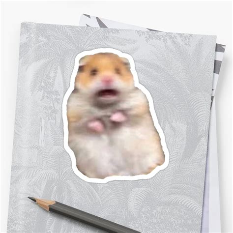 Screaming Hamster Meme Sticker By James Heath Redbubble