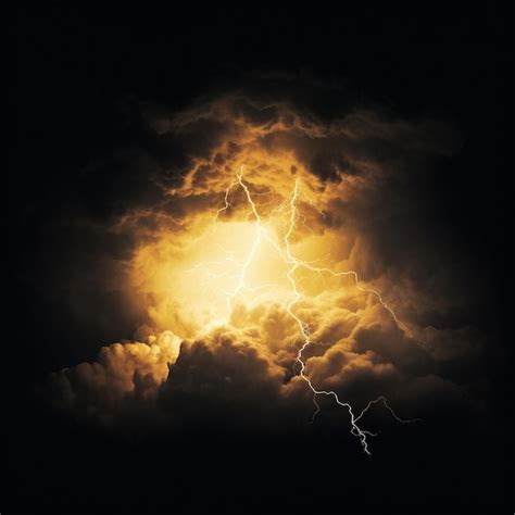 Premium Ai Image A Lightning Bolt In The Sky With Lightning Bolts