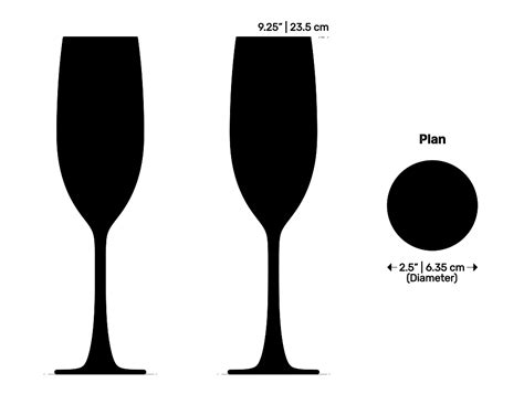 Wine Glasses Dimensions Drawings Dimensions
