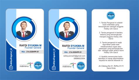 30+ Desain ID Card / Kartu Nama / Name Tag Free Download